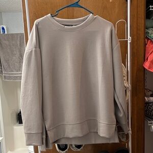 Danskin womens Light Gray Crewneck Sweater. NEW NEVER WORN!!